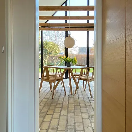 Modernized A-frame House Near Saksild Tatil Evi Odder