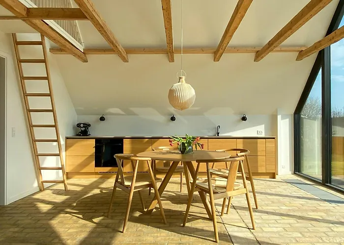 Modernized A-frame House Near Saksild *