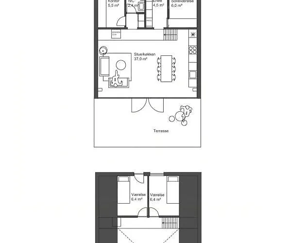 Modernized A-frame House Near Saksild